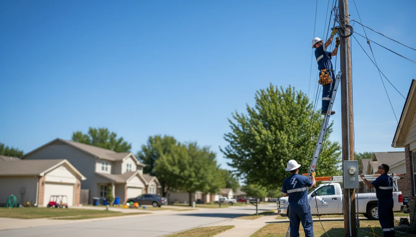 Residential electrician providing installation services in Mesa, ID